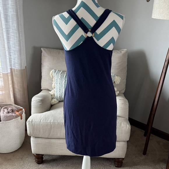 Navy Racerback Tank Dress - Picture 7 of 9